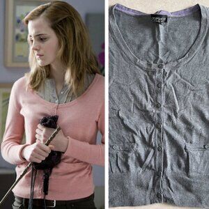 Topshop Knitted Scoop Neck Cardigan ALT ASO Hermione Granger